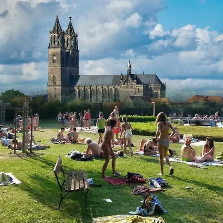 Md- Bukau, Fewo, City, Chic, Erdgeschoss, Bestpreis- Leistung, Fuer 1-5 Personen, 1 Dreibettzimmer, 1 Doppelzimmer 79 Qm , Kueche, Bad Magdeburg